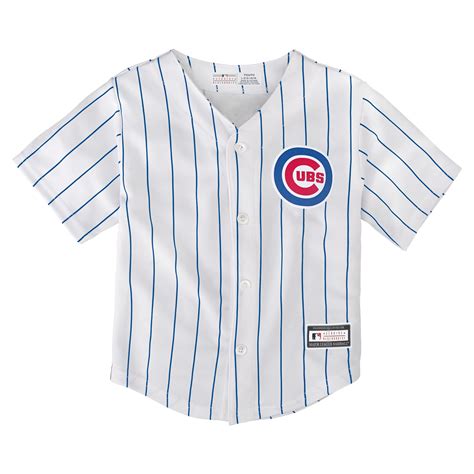 Chicago Cubs TODDLER Baby White Pinstripe Jersey - Detroit Game Gear