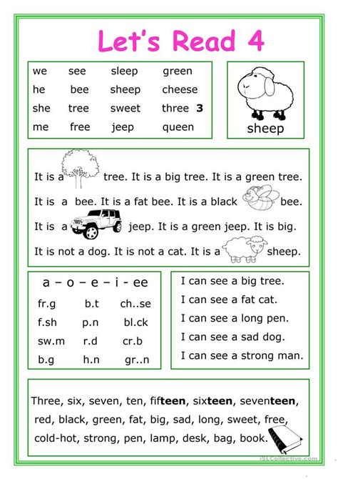 Lets Read 4 Worksheet Free Esl Printable Worksheets Made By Teachers