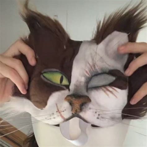 Pin By KR On Therian Cat Mask Cat Mask Diy Warrior Cat