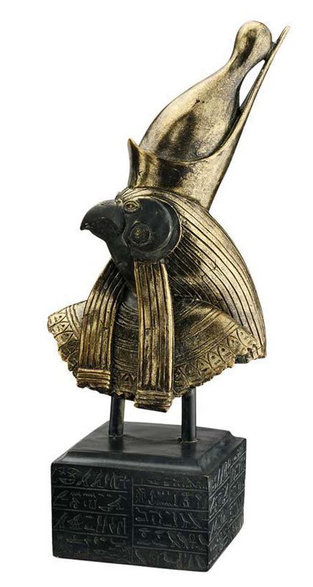 Horus Egyptian God Sculpture Bust