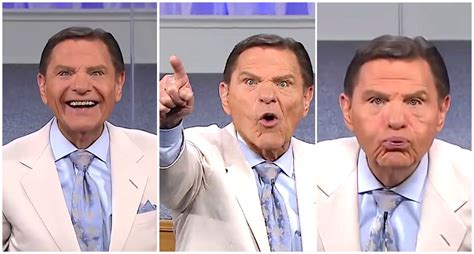 Kenneth Copeland Blows The ‘wind Of God From His Mouth Onto The