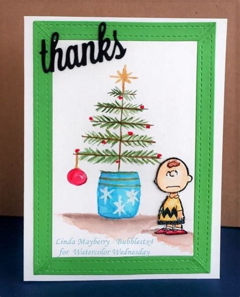 Is a charlie brown christmas on disney+ or netflix? Charlie Brown Tree | Charlie brown tree, Watercolor christmas cards, Merry christmas to you