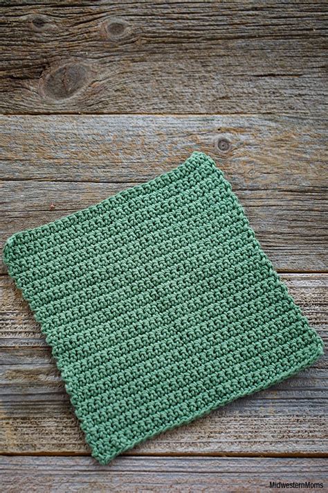 Quick And Easy Crochet Dishcloth Pattern