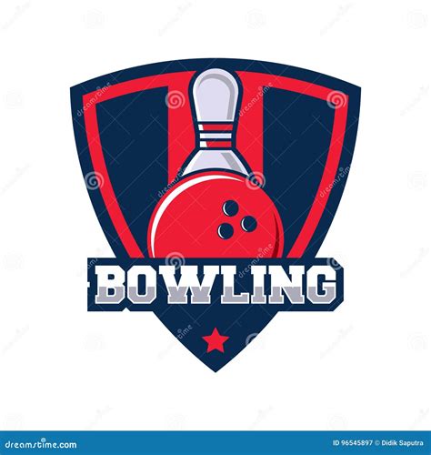 Bowling Logo Design Template Stock Vector Illustration Of Team