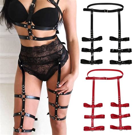 Sexy Woman Harness Garter Body Bondage Strap Belt Stockings Lingerie