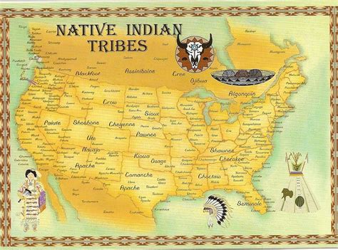 Native Indian Tribes Map Native American Ancestry Native American