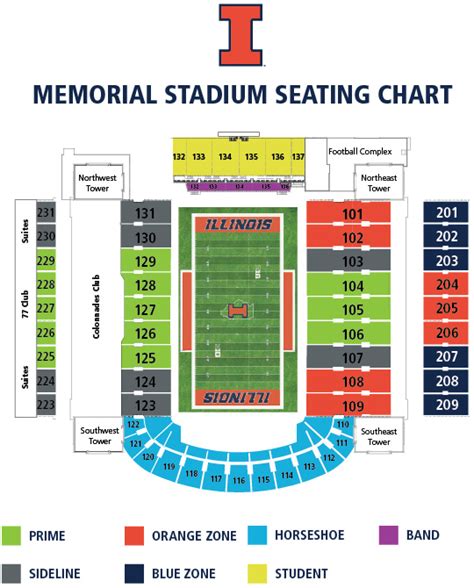 University Of Nebraska Memorial Stadium Seating Chart