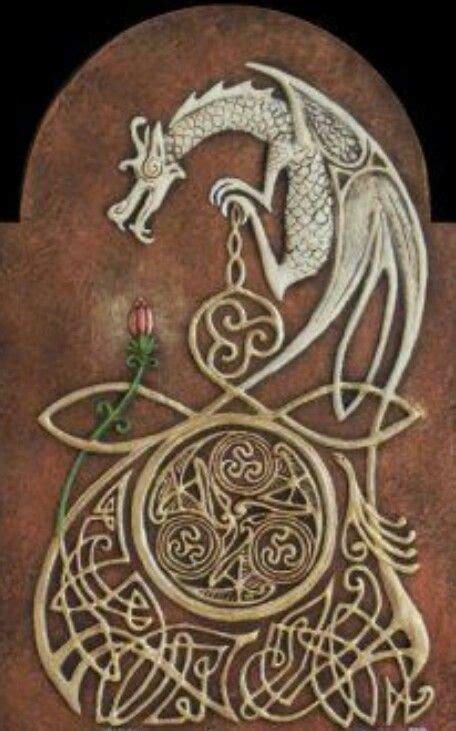 Irish Artwork Celtic Dragon Celtic Art Dragon Art