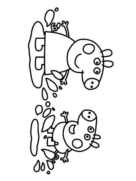 Peppa Pig Coloriage  Les coloriages de peppa pig.  Go Images Club