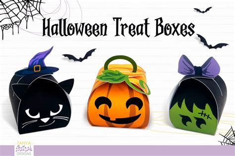 Printable Halloween Treat Boxes