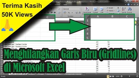 Cara Menghilangkan Garis Biru Atau Gridlines Di Microsoft Excel