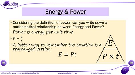 P129 Calculating Power And Energy Transfer Aqa Powerpoint Wahibo