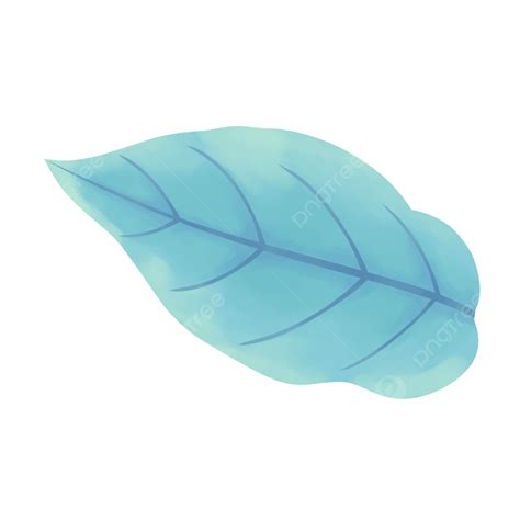 Fantasy Blue Leaves Leaves Blue Blue Png Transparent Clipart Image
