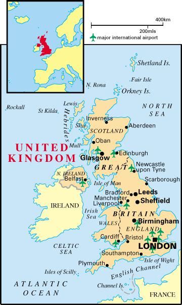 English of the Third Cycle of Primary: Mapa Reino Unido