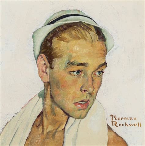 Norman Rockwell Face Study For Cover Art Se Post July131940