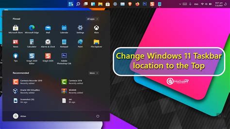 How To Change Windows 11 Taskbar Location To The Top Youtube