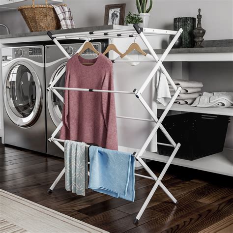 Lavish Home 3 Tier Expandable Steel And Metal Clothes Drying Rack