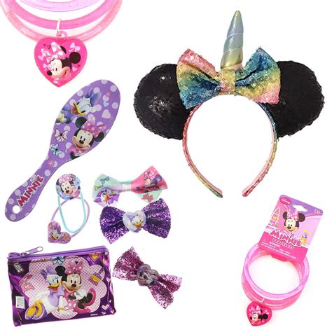 Minnie Mouse Ears Hair Set Bundle 9 Piece Minnie Hair Accessories Kit