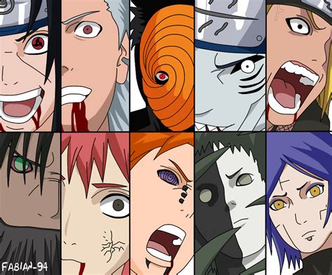 Akatsuki Members Color By Fabiansm On Deviantart Anime Naruto Itachi
