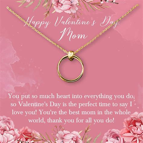 Unique valentine's day gifts for mom. Valentine's Day Gift for Mom Necklace in 2020 | Aunt gifts ...