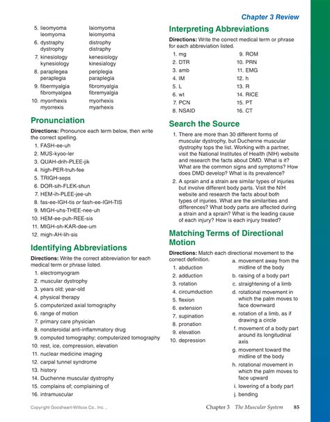 Medical dictionary for the health professions and nursing © farlex 2012. Introduction to Medical Terminology, 1st Edition page 85