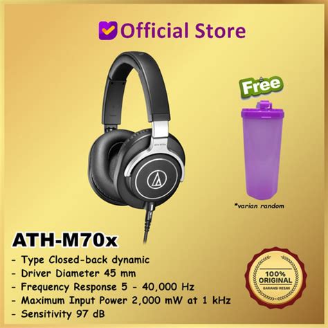 Promo Audio Technica Ath M70x Dynamic Professional Monitor Headphones