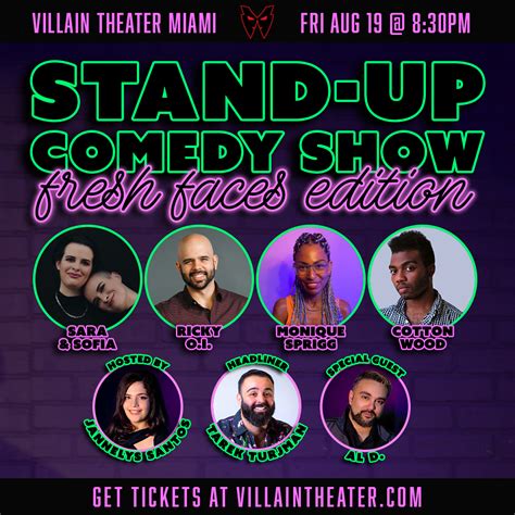 Stand Up Comedy Show Fresh Faces — Villain Theater