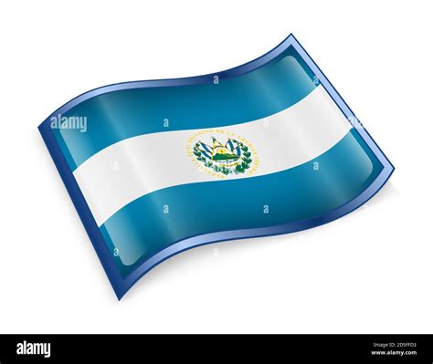 Icono De La Bandera De El Salvador Fotografía De Stock Alamy