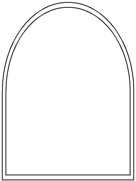 The Outline Of An Arched Window