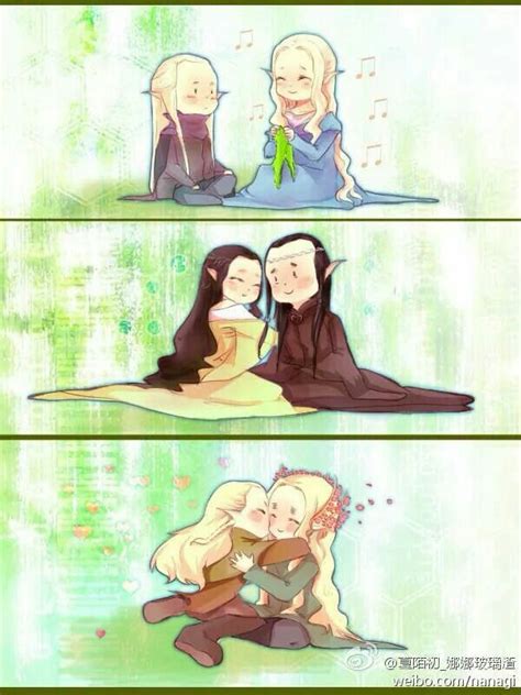 Haldir And Galadriel Arwen And Elrond And Legolas And Thranduil