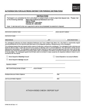 Wells fargo authorization is not the form you're looking for?search for another form here. wells fargo voided check - Edit Online, Fill Out & Download Business Forms in Word & PDF from ...
