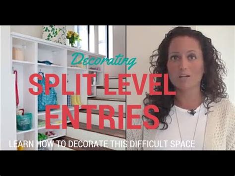 Before decorating or furnishing an awkwardly shaped living room consider how best to optimise the space available. Decorating a Split Level Foyer - YouTube