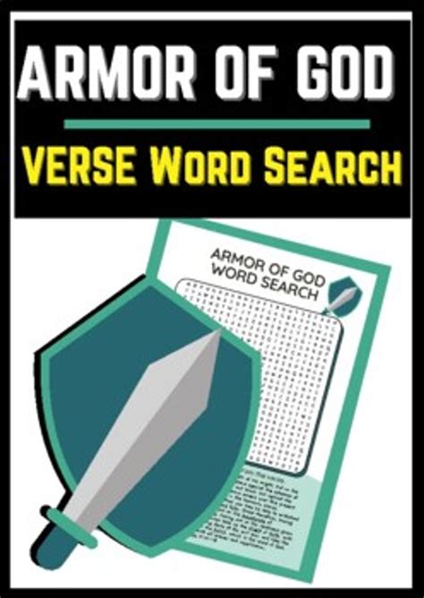 Armor Of God Word Search Bible Verse Word Search