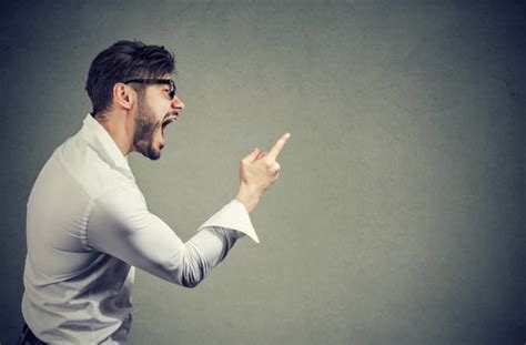 Shouting Screaming Side View Human Face Stock Photos Pictures