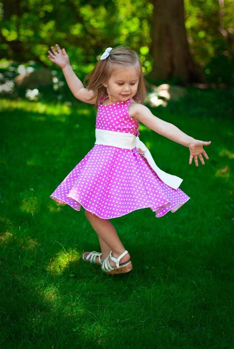 Girls Dress Pattern For Knits Toddlers And Girls Halter Twirl Etsy