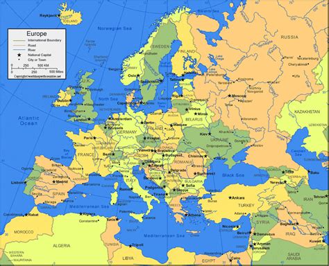 Europe Political Map Map Of Europe Europe Map Europe Map Images And Photos Finder