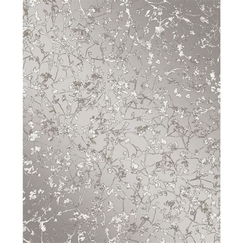 Decor Decorline Palatine Grey Leaves Wallpaper Sample 2735 23302sam The Home Depot