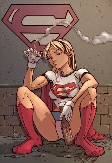 Cigarette Smoking Bad Girl Supergirl Porn Pics