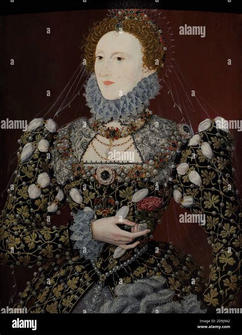 Königin Elisabeth I Von England 1533 1603 Porträt Von Nicholas