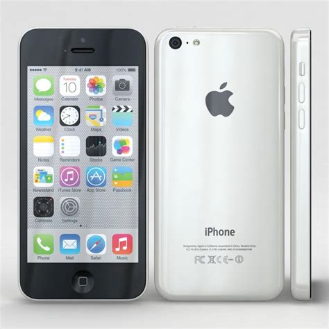 3d Apple Iphone 5c White