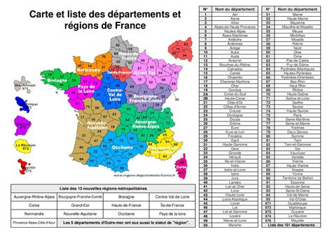 Departement Et Region De France Info ≡ Voyage Carte Plan