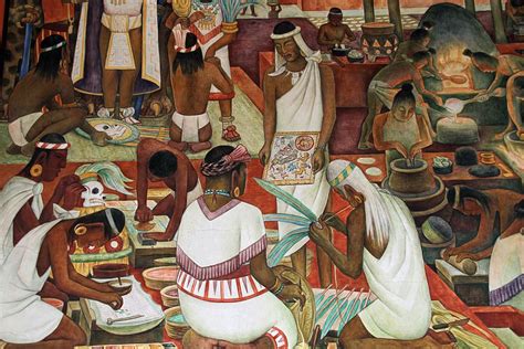 Mural Diego Rivera Mexican Artist Famous Representation Art And Craft Human
