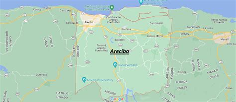 Where Is Arecibo Puerto Rico What County Is Arecibo In Where Is Map
