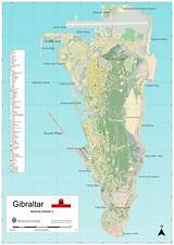 A historical walk through town; Large scale full map of Gibraltar | Gibraltar | Europe | Mapsland | Maps of the World