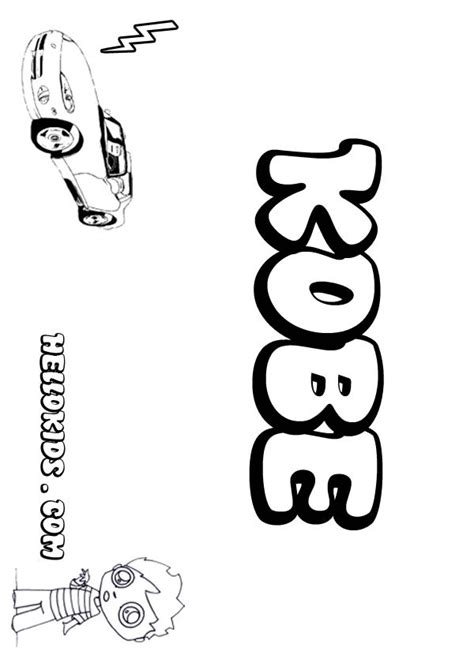 Hellokids members love this kobe bryant coloring page. kids name coloring pages, Kobe boy name to color