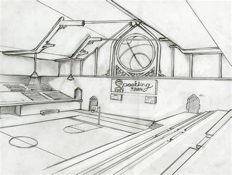 Basketball Court Sketch At Explore Collection Of