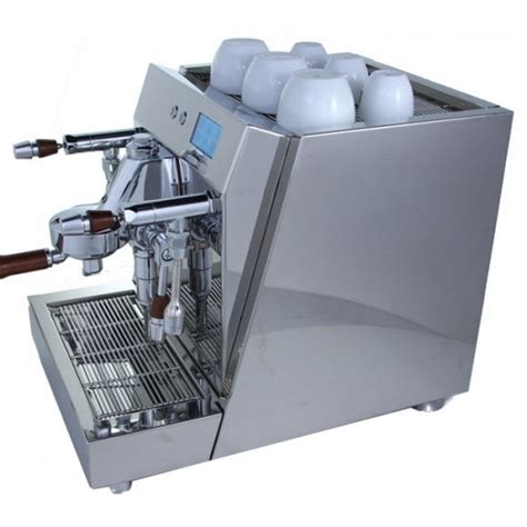 Vesuvius Dual Boiler Pressure Profiling Espresso Coffee Machine Steel