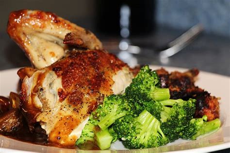 6015 lynmark way ste 102, fairburn, ga 30213. File:Roasted Chicken Dinner Plate, Broccoli, Demi Glace ...