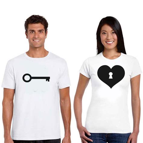 Key Of Heart Couples T Shirts 4fancyfans Ropa De Parejas Que