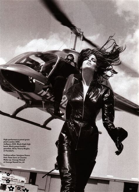 Stéphanie Seymour for Thierry Mugler photographed by Herb Ritts Vogue
